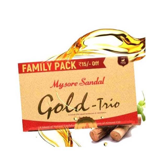 Mysore Sandal Gold Trio – 125 X 3 Gms.